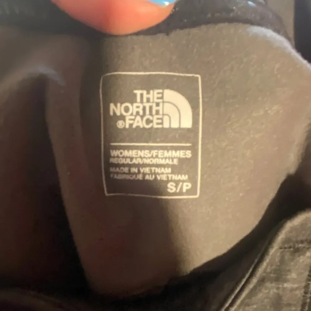 The North Face Black & Gray Hooded Pullover Cowl Neck Sweatshirt Mens Sz S